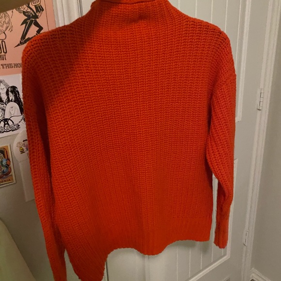MADEWELL RED MOCK-NECK SWEATER - Picture 5 of 8